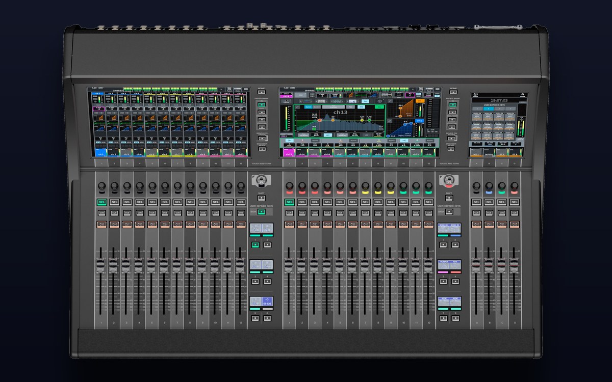 Yamaha DM7 control surface, top view